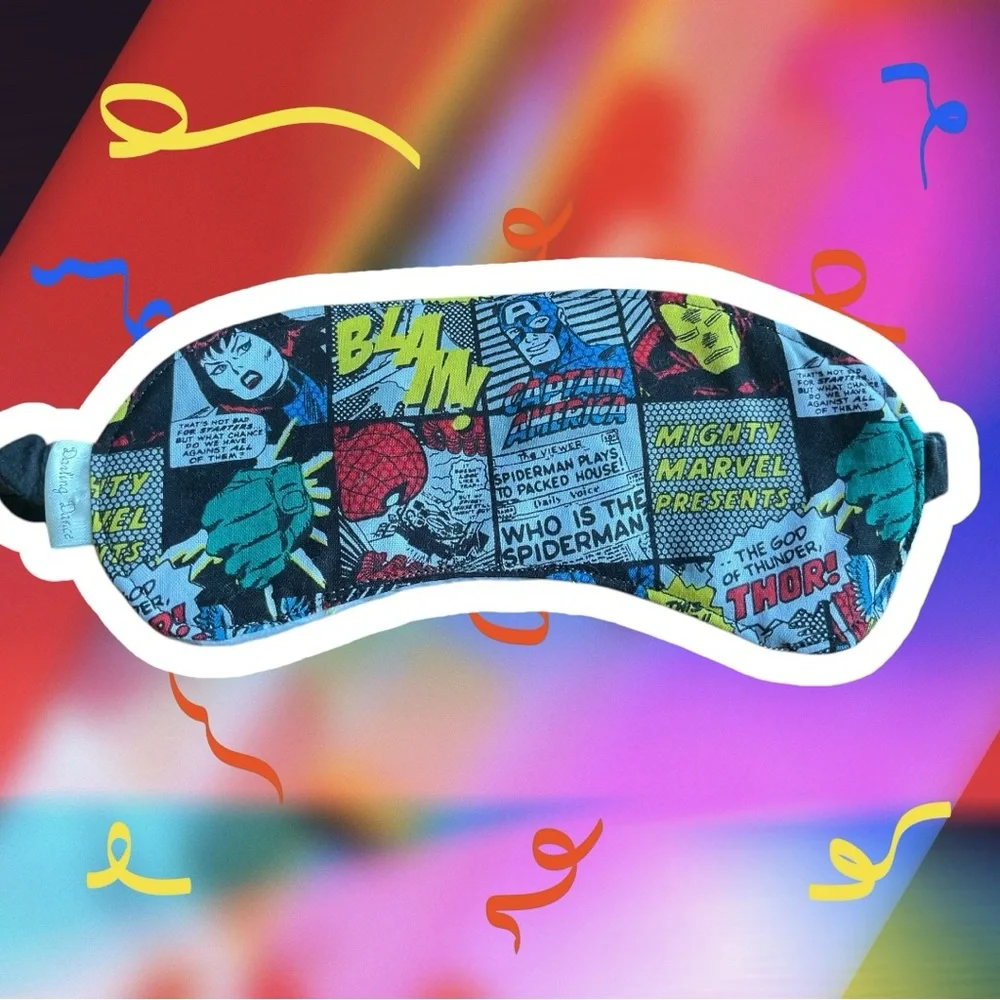 Marvel Comics Kids Sleep Mask - Blue